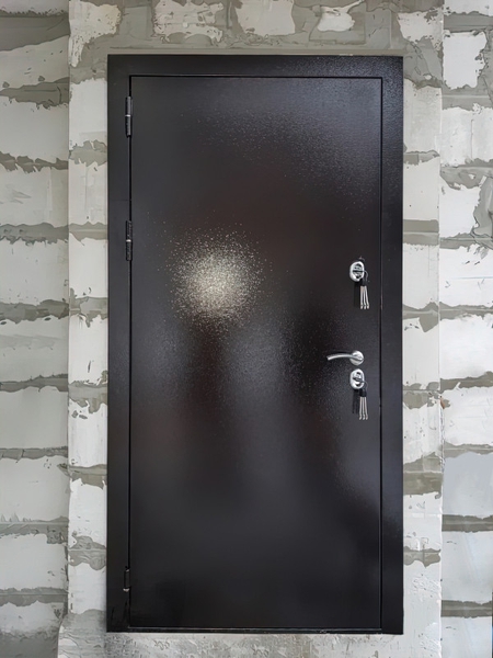 Установленная дверь в частном доме