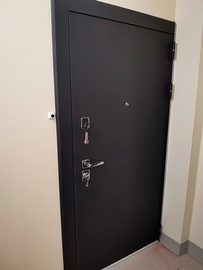 Входная дверь черного цвета