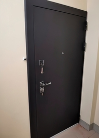 Входная дверь черного цвета