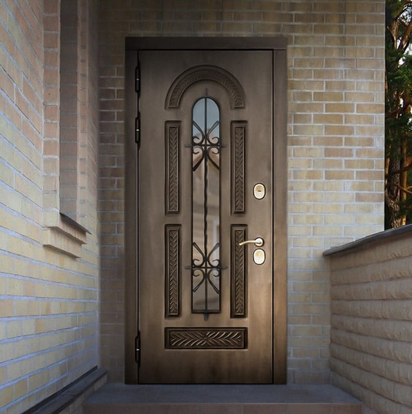 Входная дверь МДФ Винорит со стеклом