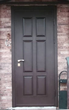 Одностворчатая дверь с металлофиленкой