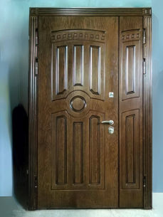 Полуторопольная дверь с МДФ отделкой